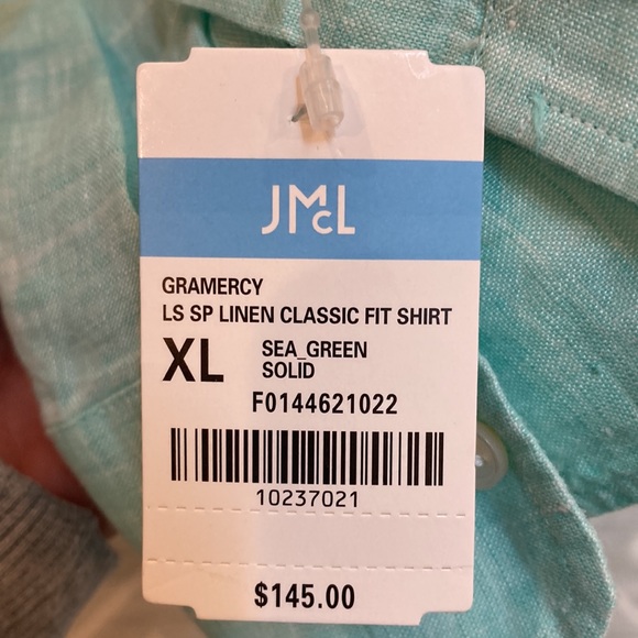 NWT Men’s linen J McLaughlin shirt - Picture 3 of 5